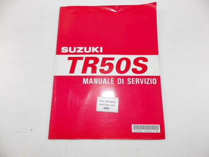 03/1998 SERVICE MANUAL MAINTENANCE BOOK SUZUKI TR50S ITALIAN 99500-10460-01B - MotoRaider