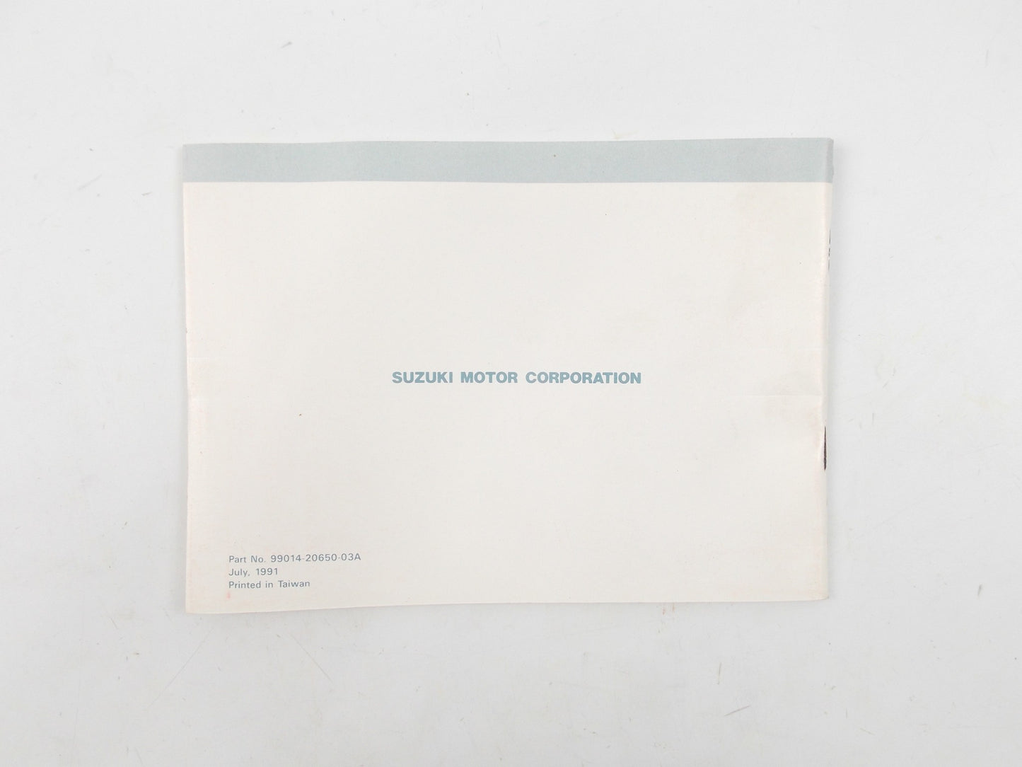 1991 SUZUKI PARENT YOUNGSTER OFF HIGHWAY MOTORCYCLES MANUAL BOOK 99014-20650-03A - MotoRaider