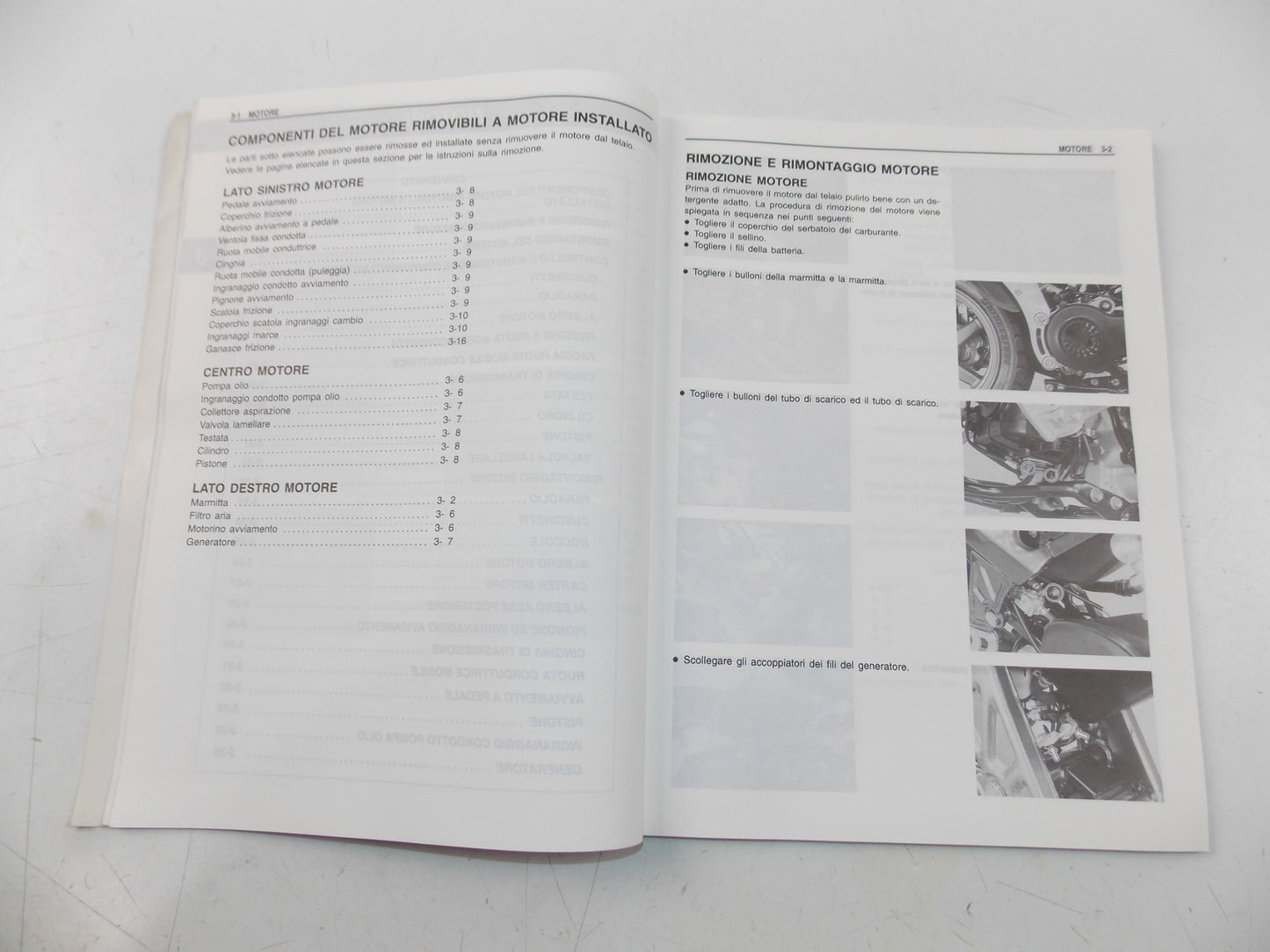03/1998 SERVICE MANUAL MAINTENANCE BOOK SUZUKI TR50S ITALIAN 99500-10460-01B - MotoRaider