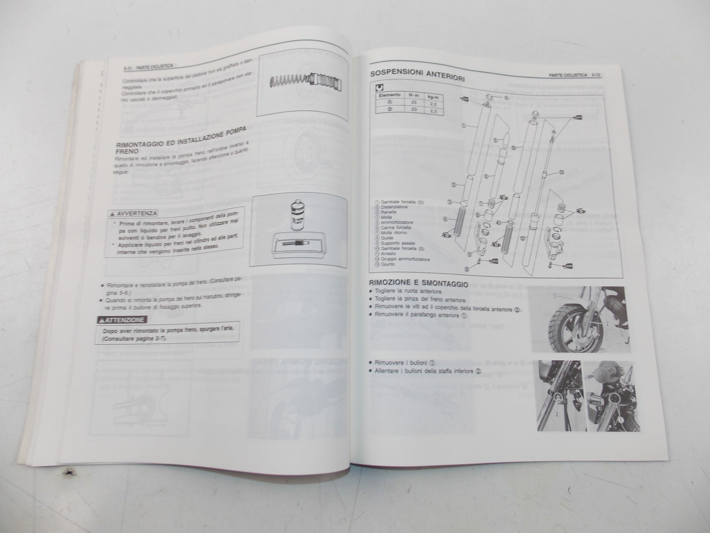 03/1998 SERVICE MANUAL MAINTENANCE BOOK SUZUKI TR50S ITALIAN 99500-10460-01B - MotoRaider