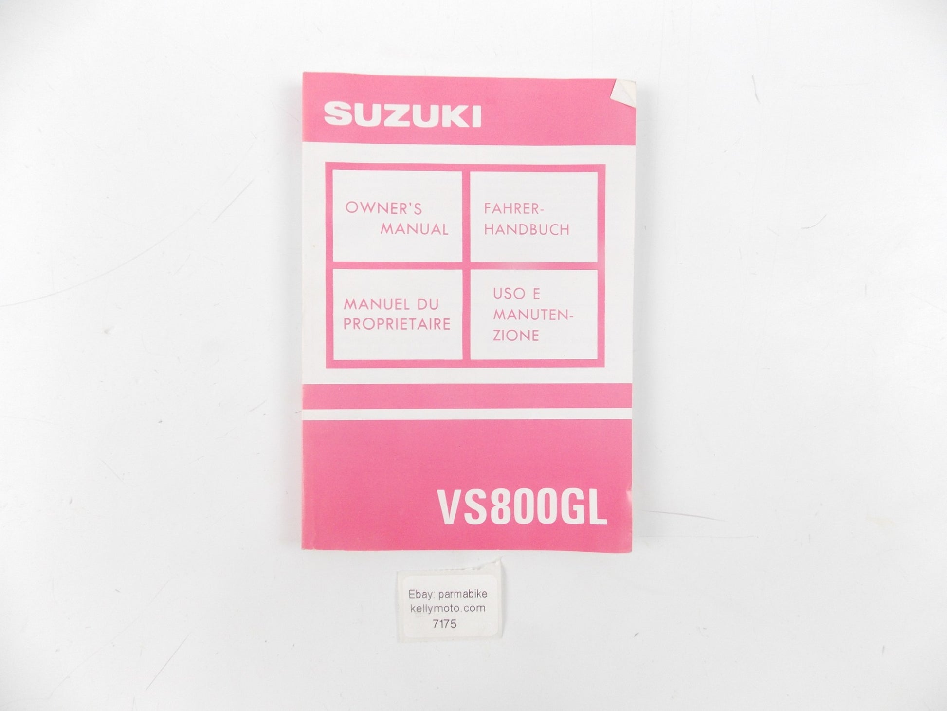 1992 SUZUKI OWNER USER MAINTENANCE MANUAL BOOK CATALOG VS800GL 99011-39A52-18R - MotoRaider