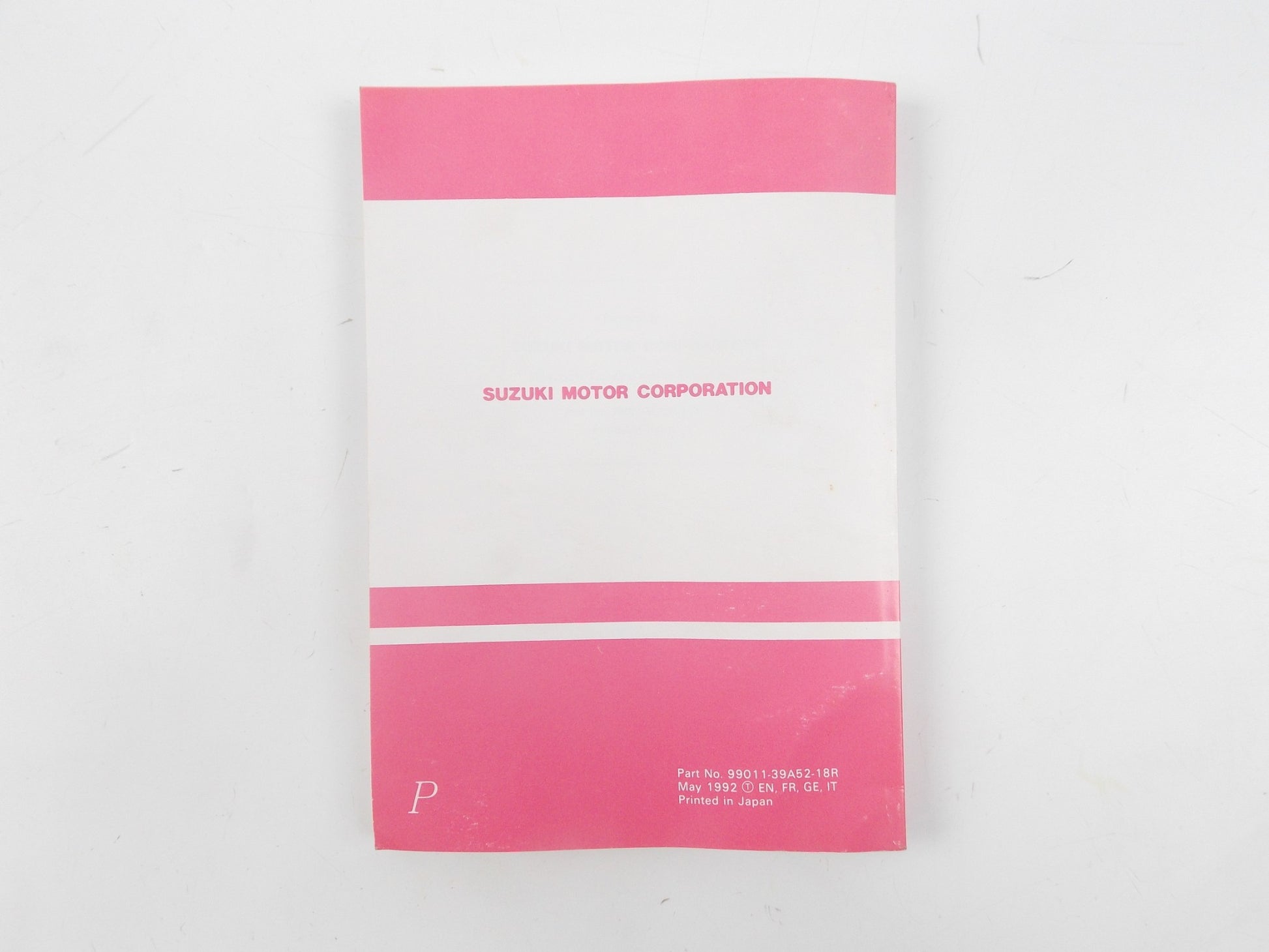 1992 SUZUKI OWNER USER MAINTENANCE MANUAL BOOK CATALOG VS800GL 99011-39A52-18R - MotoRaider