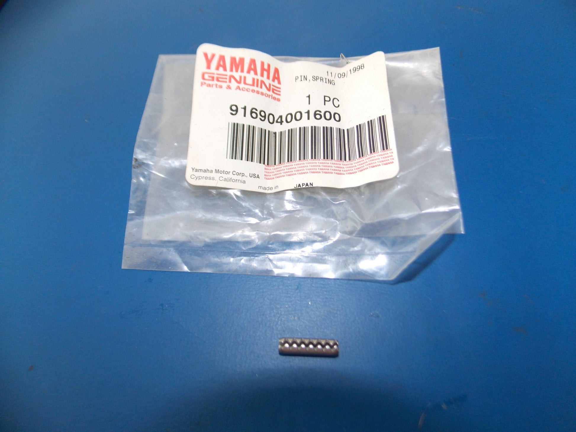 NOS YAMAHA 1972 1973 1997 XS2 TX650 RT100 YFM350 SPRING PIN  91690-40016-00 - MotoRaider