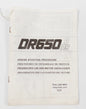 SUZUKI DR650-R/RS ENGINE STARTING PROCEDURE MANUAL BOOK CATALOG 68375-12D00 - MotoRaider