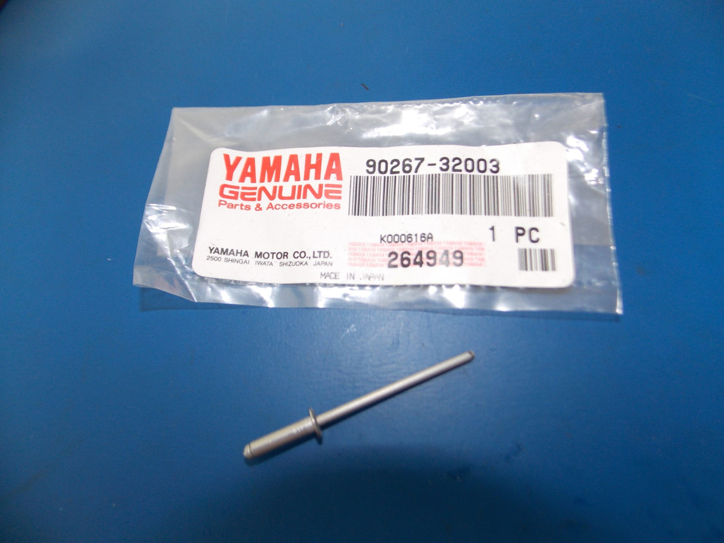 NOS YAMAHA 1999-2003 YFZ350 YFM350/60/400/80 BLIND RIVET PN  90267-32003 - MotoRaider