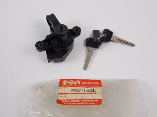 NOS OEM SUZUKI 00-04 GSF600 01-05 GSF1200 97-01 XF650 SEAT LOCK SET 95700-10834 - MotoRaider