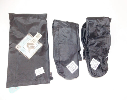 TUCANO BLACK WATERPROOF SHOE COVERS 40/41 (US 10/11) FIT SHOE 38/38 (8/9 US) - MotoRaider