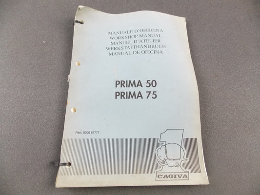 OEM CAGIVA PRIMA 50 PRIMA 75 WORKSHOP MANUAL BOOK 800067777 - MotoRaider
