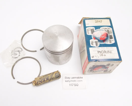 NOS ASSO WERKE 2947 PISTON+RINGS+PIN+CLIPS SET CPL. D=50.6 mm (I) FRANCO MORINI - MotoRaider