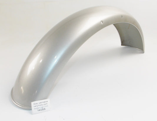 NOS OEM LAVERDA ZUNDAPP FRONT FENDER MUD GUARD SILVER GREY 61401079 - MotoRaider