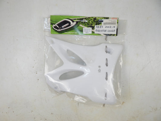 UFO WHITE (046) RADIATOR COVER PANEL SHROUD YAMAHA 2002 YZ80 11-5825 YA03855046 - MotoRaider