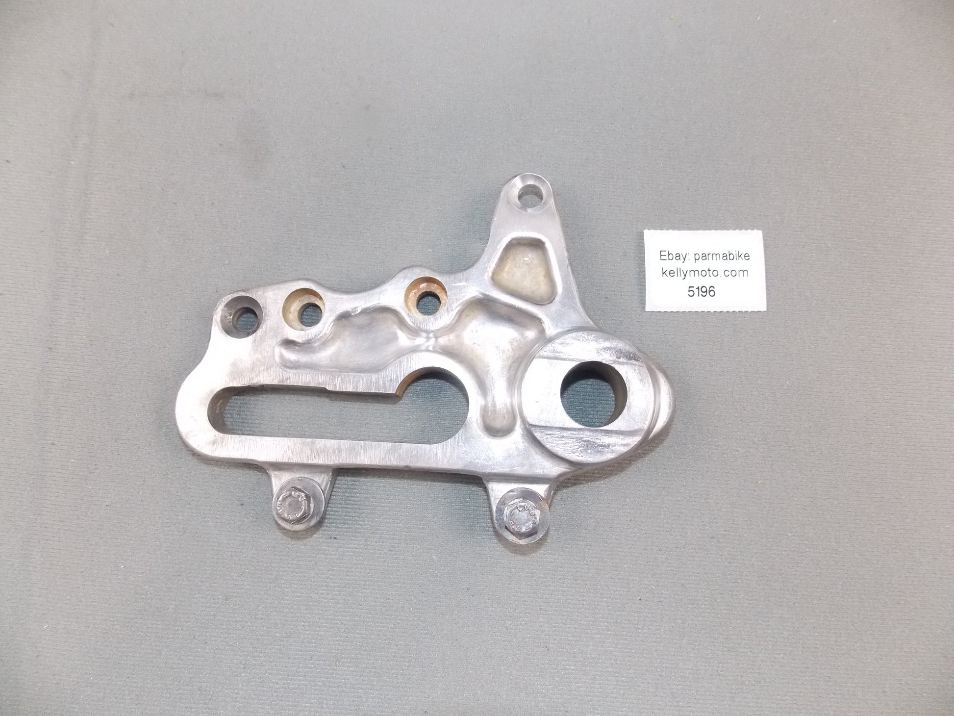 1992 KTM MXC 250 REAR WHEEL SPACER BRACKET BRAKE CALIPER HOLDER SUPPORT - MotoRaider