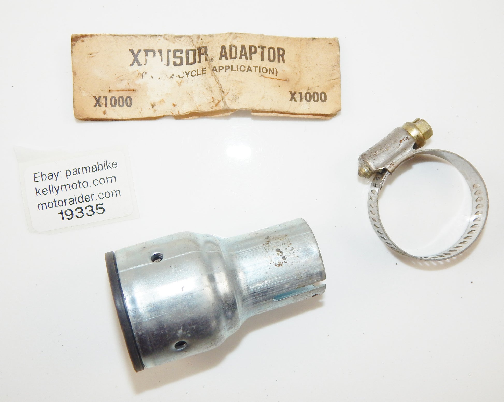XDUSOR X1000 MOTORCYCLE EXHAUST SILENCER MUFFLER PIPE ADAPTER L=67mm VINTAGE - MotoRaider