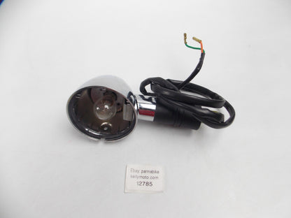 FLASHER TURN SIGNAL BLINKER CHROMED BULLET STYLE LENGTH  5.5" RP14 P21W 12V 21W - MotoRaider