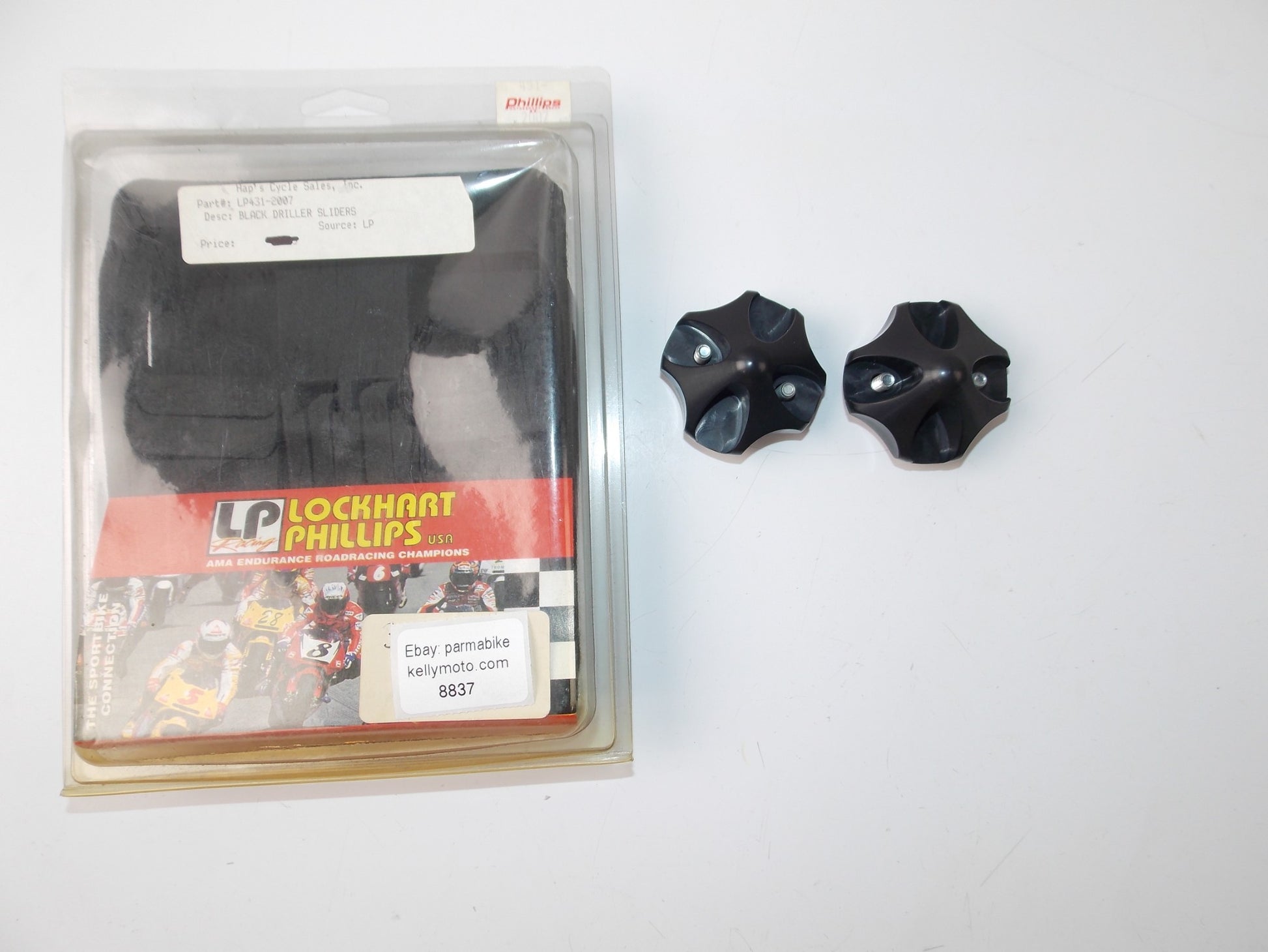 LOCKHART PHILLIPS SUZUKI 2006-2007 GSXR BLACK DRILLER FRAME SLIDERS  LP431-2007 - MotoRaider