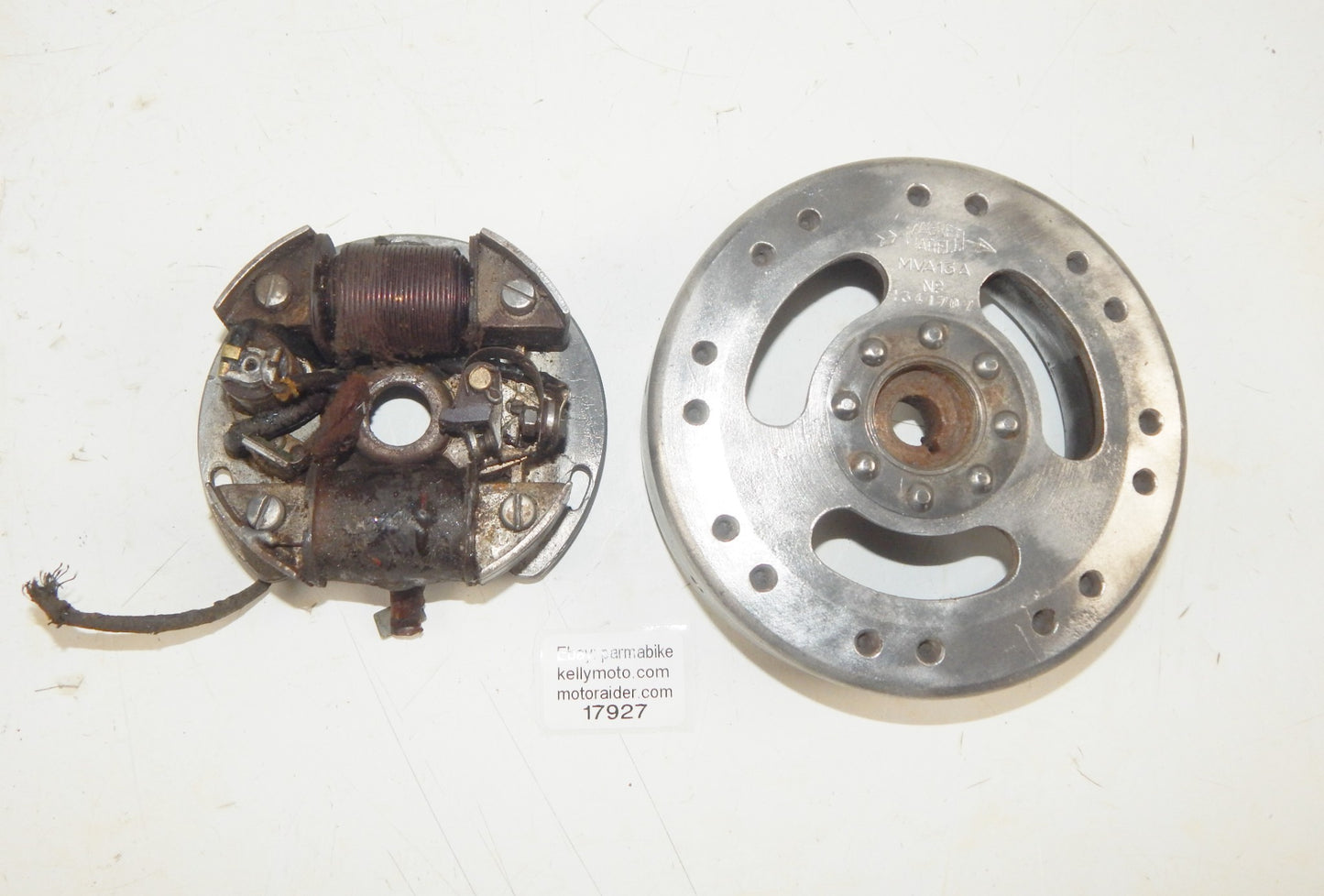 MAGNETI MARELLI MVA13A MOTORCYCLE POINT IGNITION FLYWHEEL STATOR OD=140mm VINTAG - MotoRaider