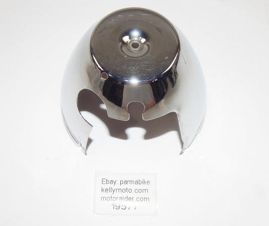 CHROME DASHBOARD SPEEDO TACHO METER COVER CASE SHELL D=100mm KAWASAKI VINTAGE - MotoRaider