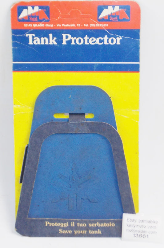 1980's AMA ART.3.100 SPORT FUEL GAS TANK PROTECTOR PAD BLUE YAMAHA - MotoRaider