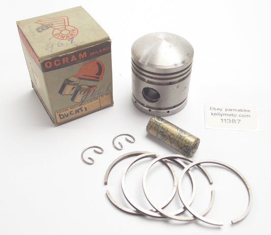 NOS DINAMIN PISTON+RINGS+PIN+CLIPS SET CPL. DIAMETER 46.1 mm DUCATI MOTOR - MotoRaider