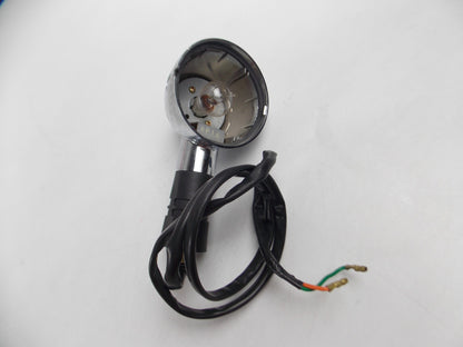 FLASHER TURN SIGNAL BLINKER CHROMED BULLET STYLE LENGTH  5.5" RP14 P21W 12V 21W - MotoRaider