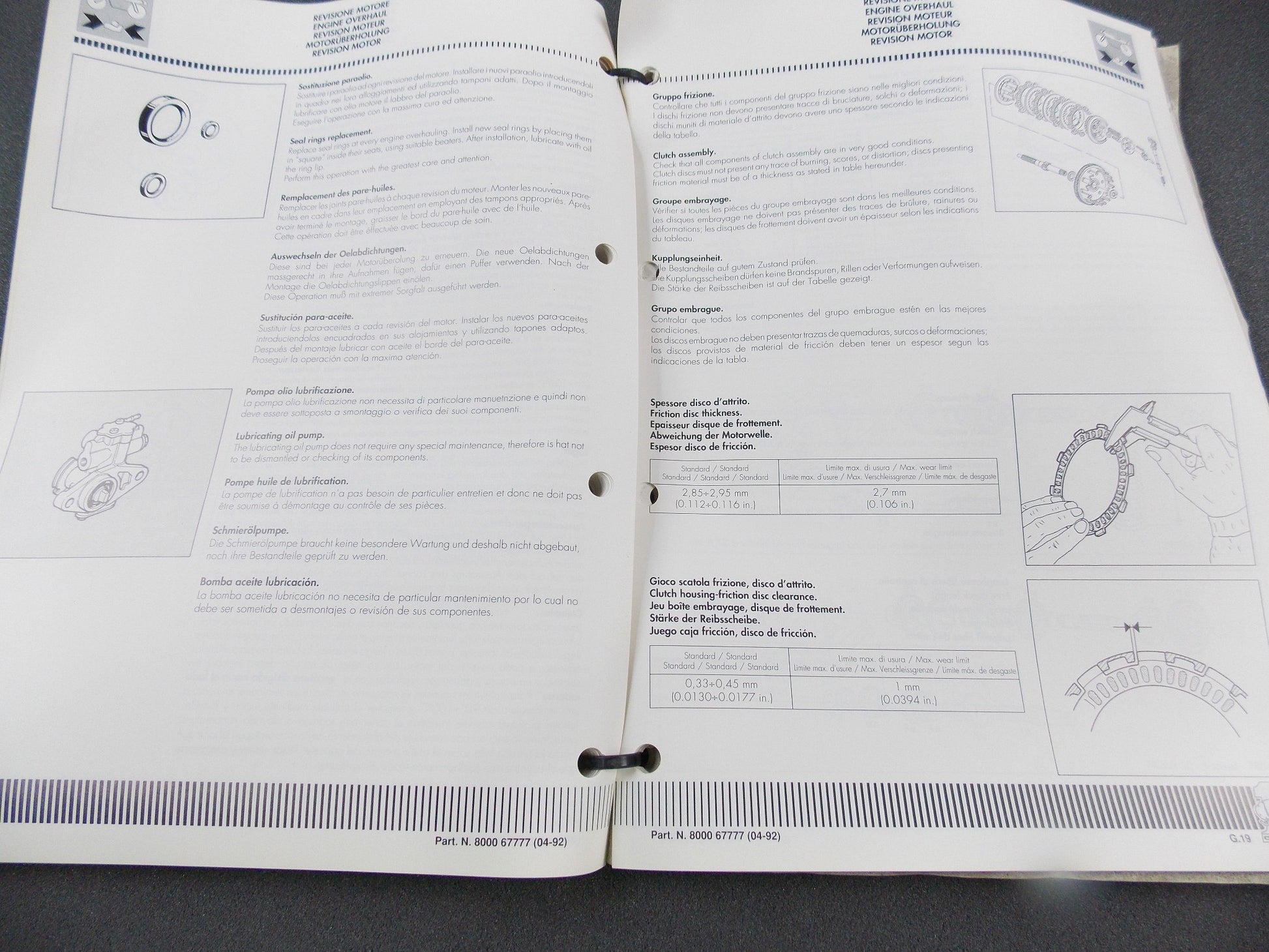 OEM CAGIVA PRIMA 50 PRIMA 75 WORKSHOP MANUAL BOOK 800067777 - MotoRaider
