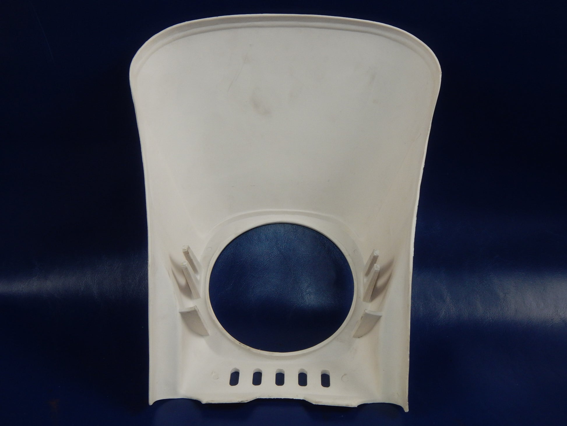 UNIVERSAL NONFANGO PK-533 HEADLIGHT COWLING NUMBER PLATE WHITE 8"x13" ENDURO - MotoRaider