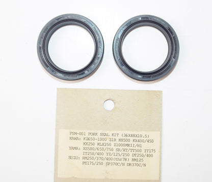 NOS K&L SUZUKI YAMAHA KAWASAKI 36X48X10.5 FRONT FORK OIL SEAL KIT 15-1411 - MotoRaider