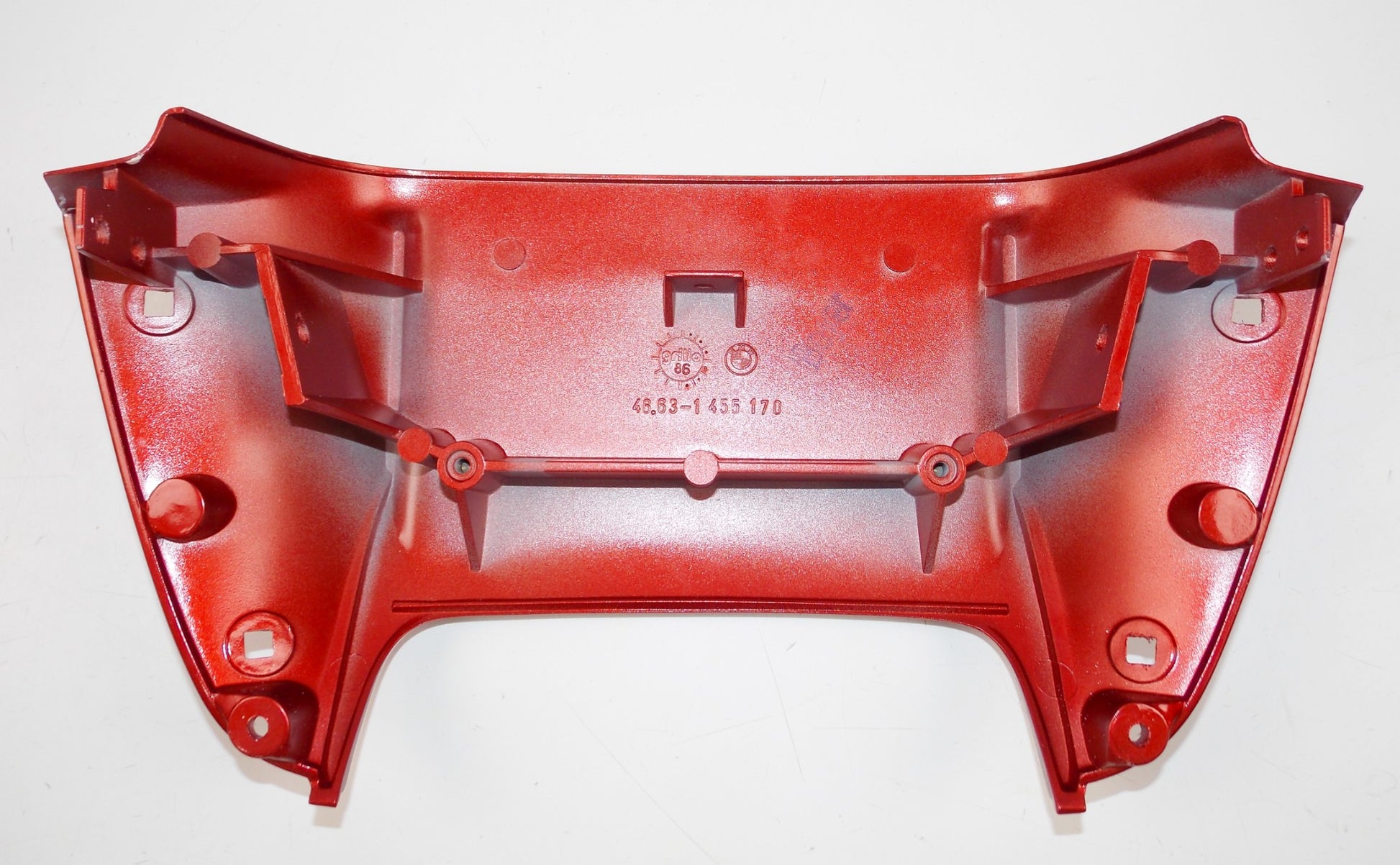 NOS OEM 1991-99 BMW K75S FRONT CENTER HEADLIGTH FAIRING COVER PANEL 46631456686 - MotoRaider
