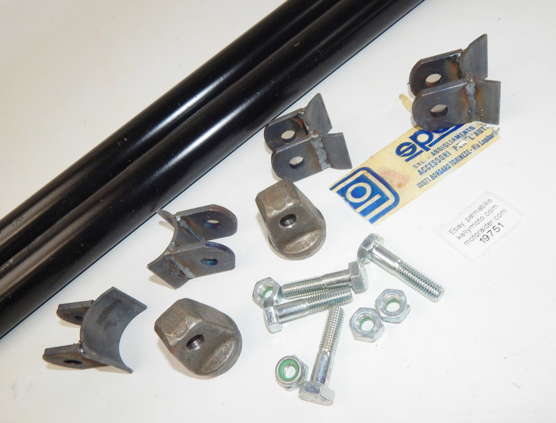 1980's SPARCO RACING 00721 ROLLBAR DOOR BARS L=114cm D=4cm VINTAGE FIAT LANCIA - MotoRaider