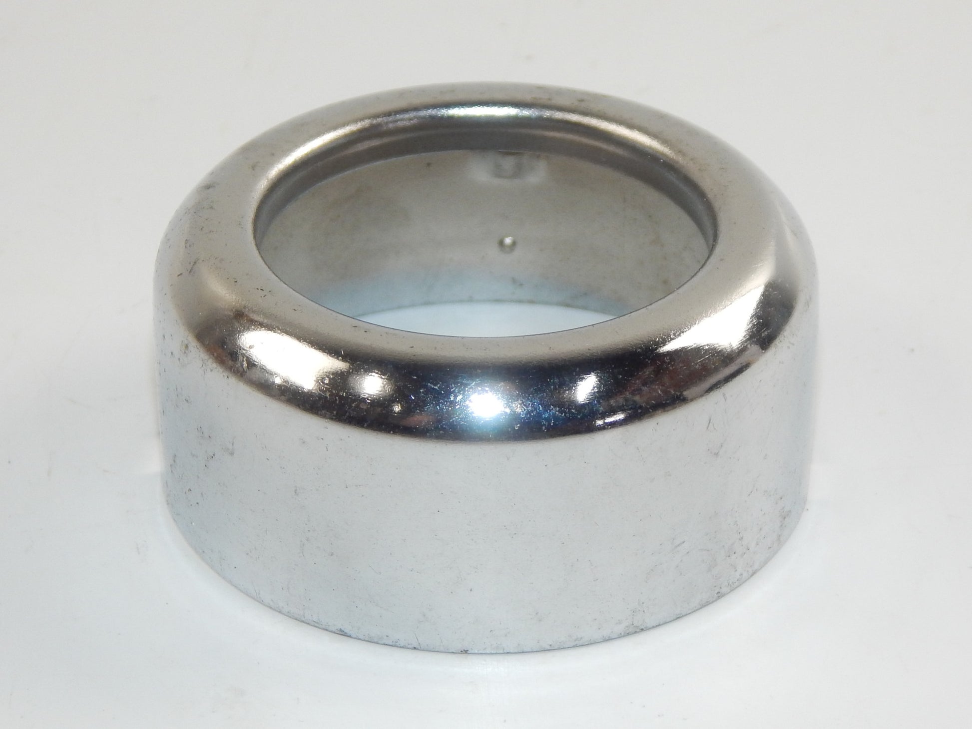 VINTAGE MOTORCYCLE REAR SHOCK CHROME COVER ID=59.80mm HOLE D=41.5mm OD=62mm BMW - MotoRaider