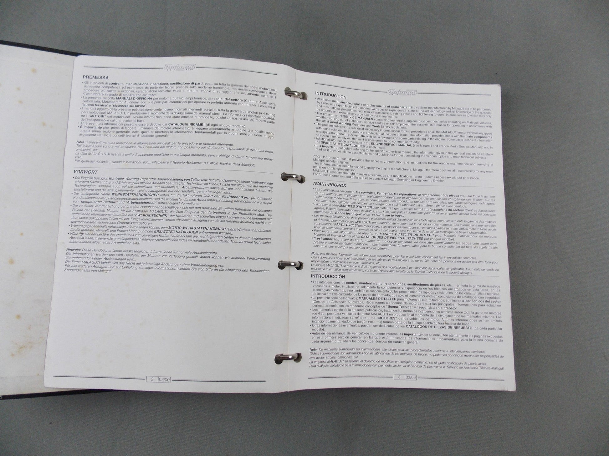 2000-2003 MOTORI MINARELLI YAMAHA 4T (FOUR STROKE) ENGINES WORKSHOP MANUALS - MotoRaider