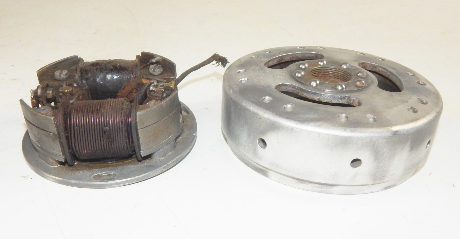 MAGNETI MARELLI MVA13A MOTORCYCLE POINT IGNITION FLYWHEEL STATOR OD=140mm VINTAG - MotoRaider