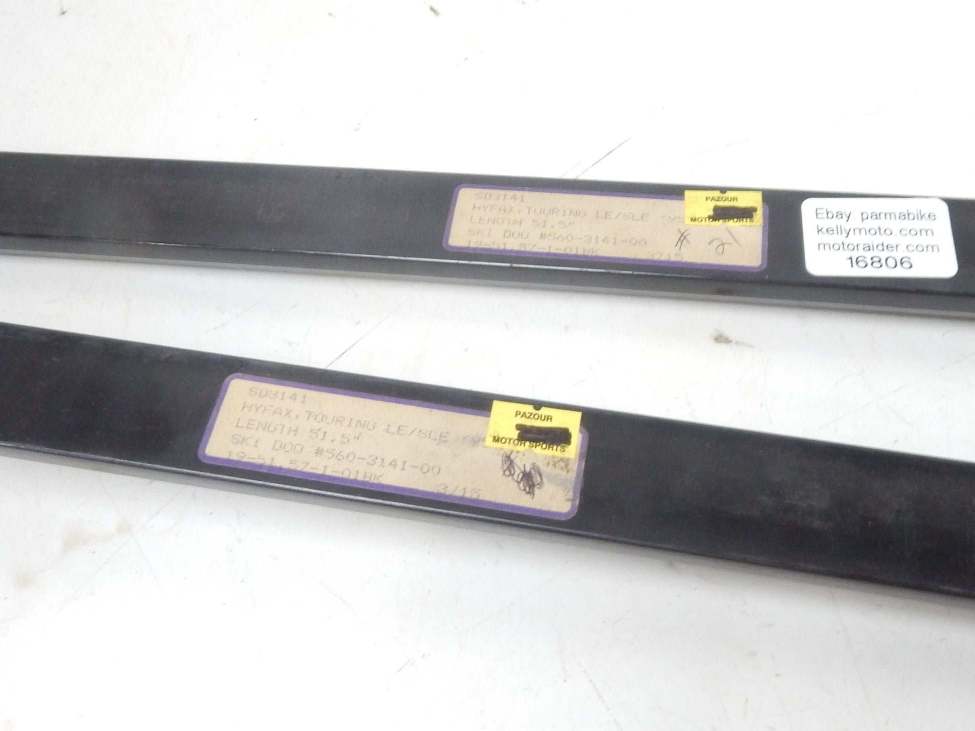 SNOWMOBILE MARSHALL SD3141 HYFAX PAIR SLIDERS TOURING LE/SLE 1995 # 560-3141-00 - MotoRaider