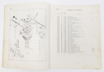 1971 ORIGINAL BSA 250cc REPLACEMENT SPARE PARTS LIST B25SS B25T VICTOR 00-5720 - MotoRaider