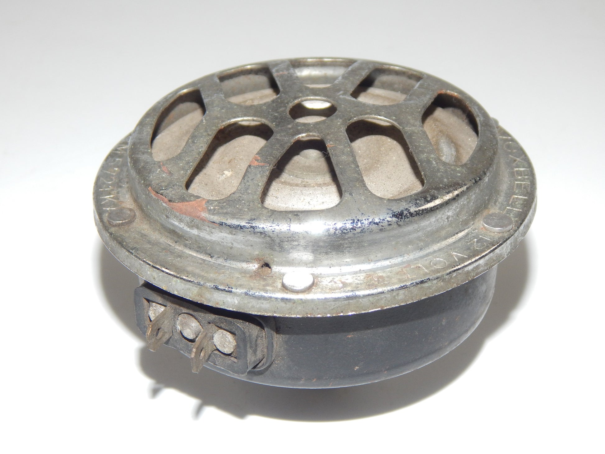 VINTAGE MOTORCYCLES 12 Volt BUZZER HORN VOXBELL MOD 90/12 DGM 5721KA DUCATI GT - MotoRaider