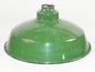 VINTAGE METAL SHOP LIGHT SHADES GREEN PORCELAIN ENAMEL D=14" GARAGE INDUSTRIAL C - MotoRaider