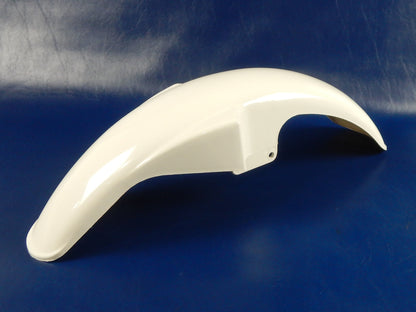 OEM LAVERDA 1990 LB-1 SPORT FRONT FENDER WHITE PLASTIC L=26" W=5" VINTAGE ITALY - MotoRaider