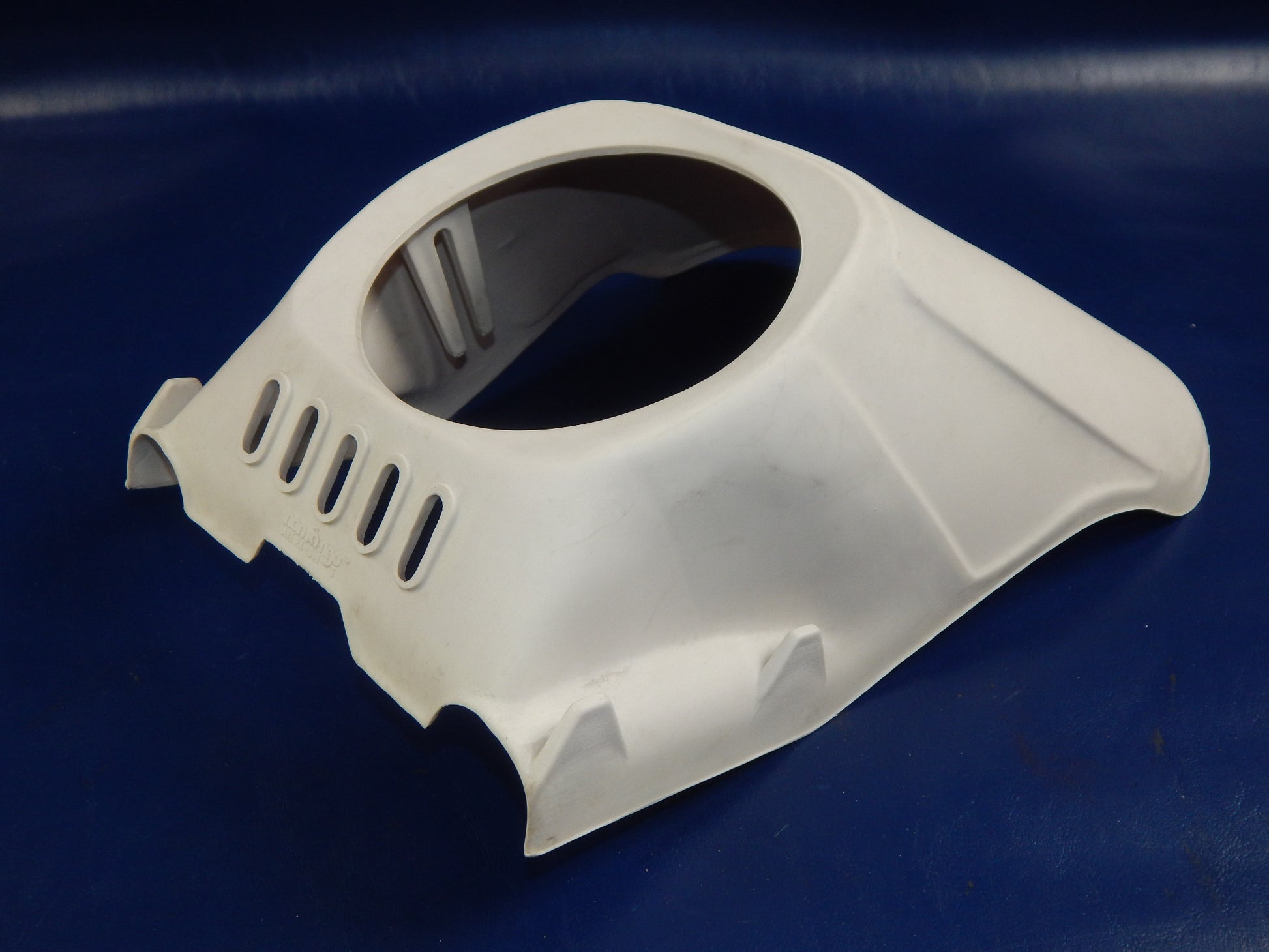 UNIVERSAL NONFANGO PK-533 HEADLIGHT COWLING NUMBER PLATE WHITE 8"x13" ENDURO - MotoRaider