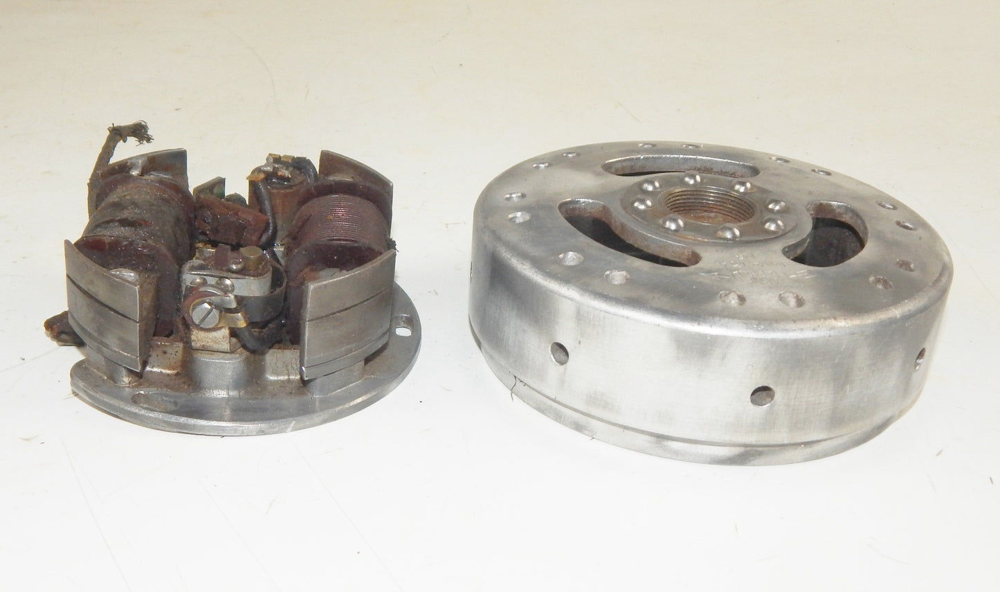 MAGNETI MARELLI MVA13A MOTORCYCLE POINT IGNITION FLYWHEEL STATOR OD=140mm VINTAG - MotoRaider