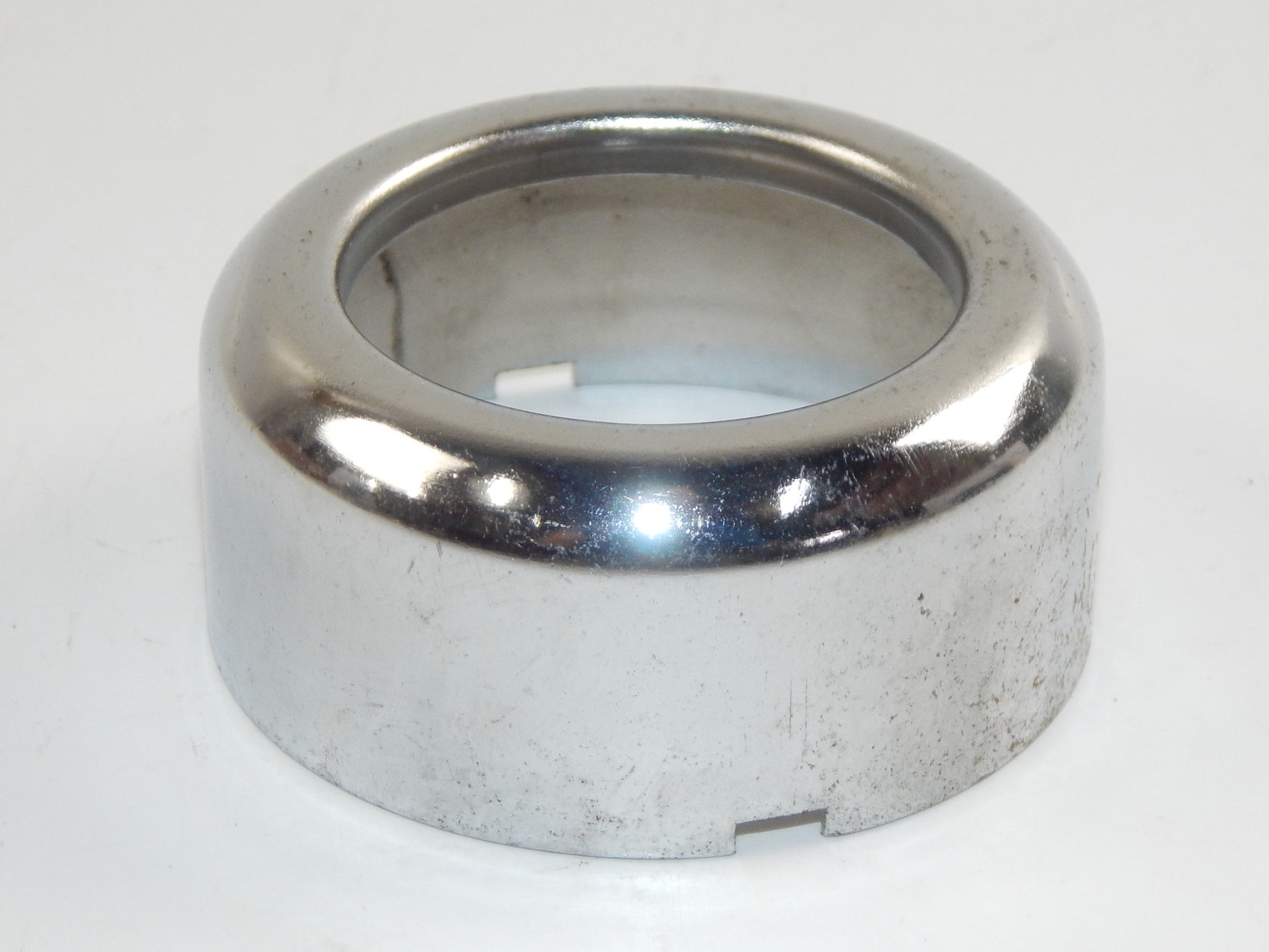 VINTAGE MOTORCYCLE REAR SHOCK CHROME COVER ID=59.80mm HOLE D=41.5mm OD=62mm BMW - MotoRaider