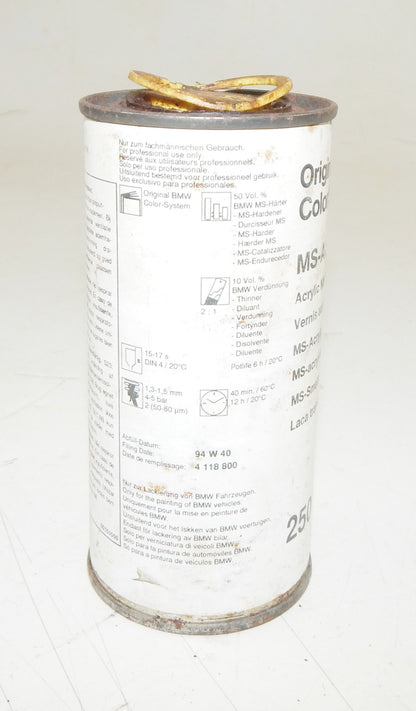 OEM BMW PAINT CAN 250ml ACRYLIC MS-CLEAR LACQUER - MotoRaider