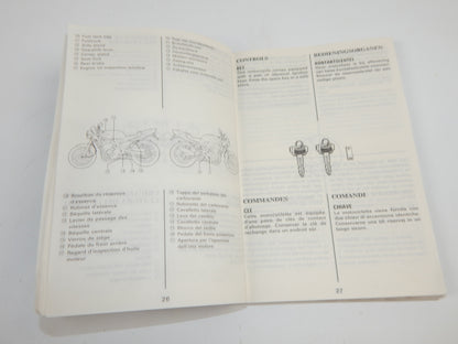 1990 SUZUKI GSF400 USER OWNER MANUAL BOOK 99011-10D51-02E MULTI LANGUAGE VINTAGE - MotoRaider