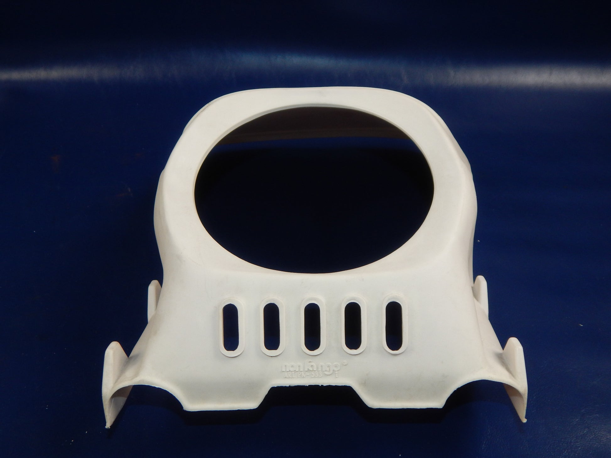 UNIVERSAL NONFANGO PK-533 HEADLIGHT COWLING NUMBER PLATE WHITE 8"x13" ENDURO - MotoRaider