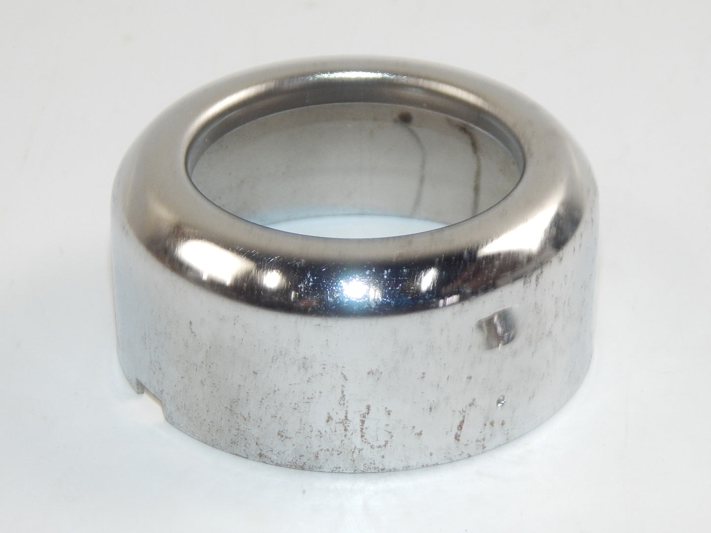 VINTAGE MOTORCYCLE REAR SHOCK CHROME COVER ID=59.80mm HOLE D=41.5mm OD=62mm BMW - MotoRaider