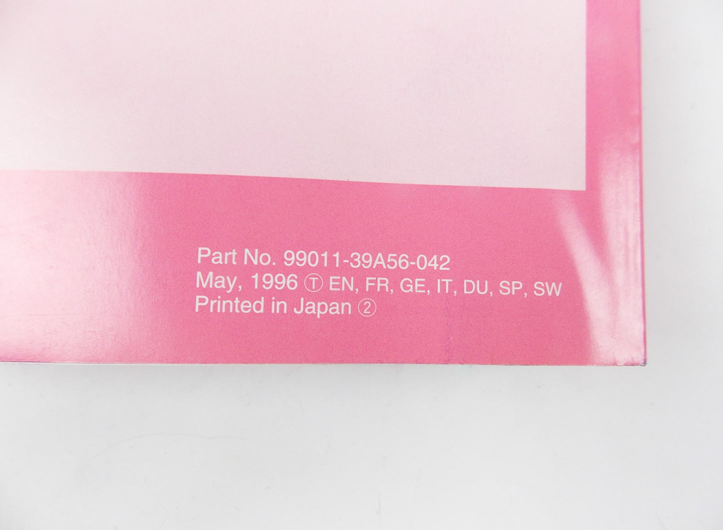 1996 SUZUKI VS80OGL VS600GL OWNER USER MANUAL BOOK CATALOG 99011-39A56-042 - MotoRaider