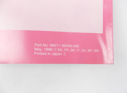 1996 SUZUKI VS80OGL VS600GL OWNER USER MANUAL BOOK CATALOG 99011-39A56-042 - MotoRaider