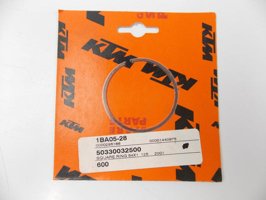 NOS OEM KTM SQUARE RING 54X1 01 125SX | 08 125SXS 50330032500 | 503.30.032.500 - MotoRaider