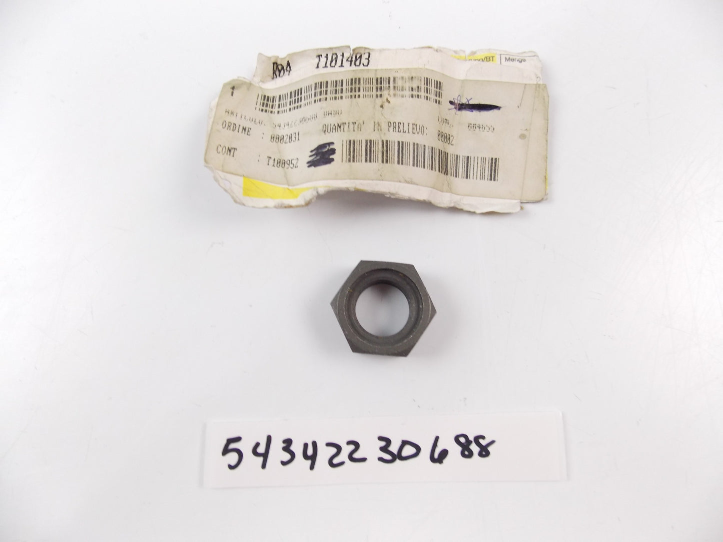 NOS OEM BMW 2000-2016 F650/G650 CLUTCH HEX NUT 54342230688 - MotoRaider