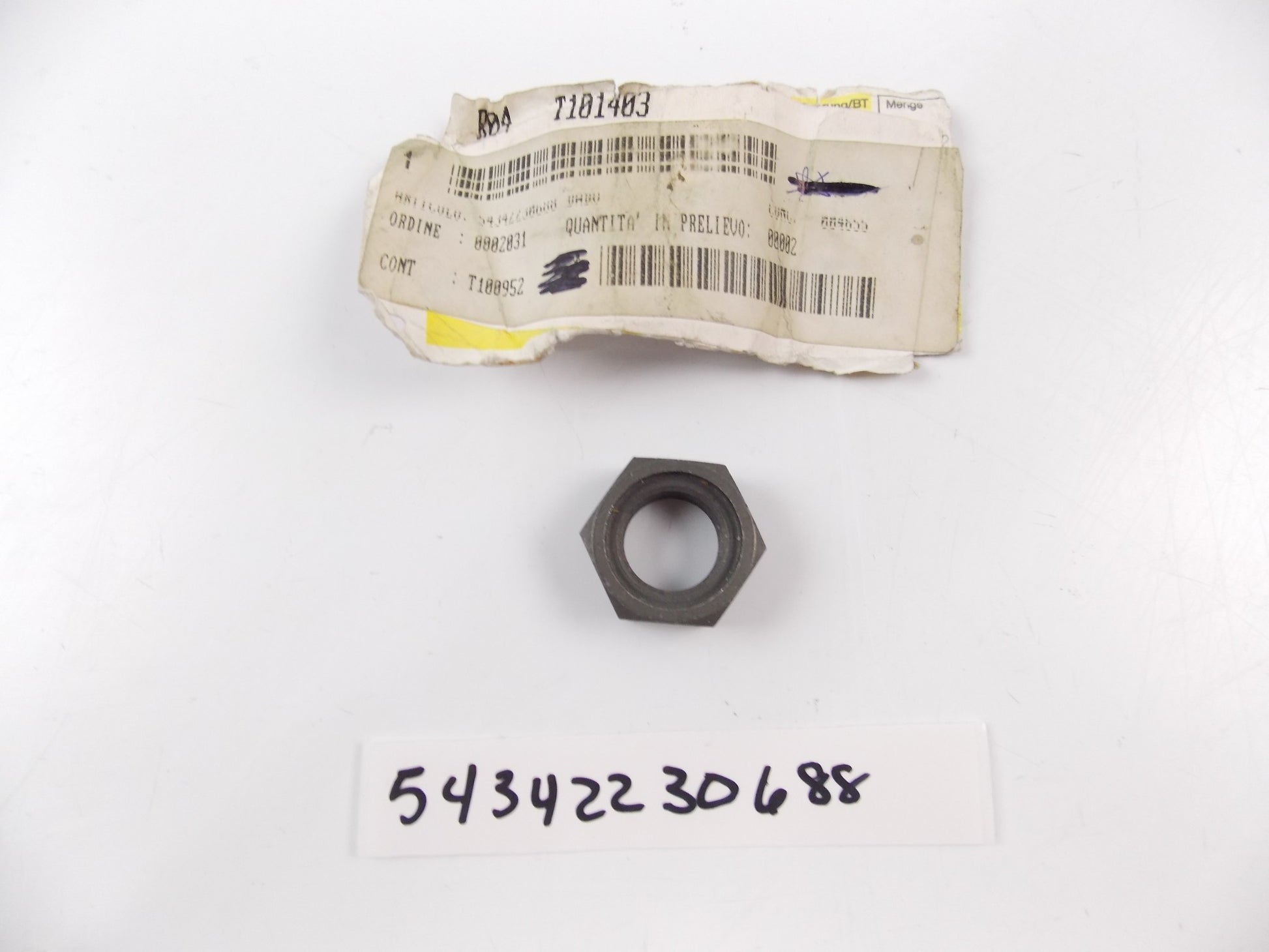 NOS OEM BMW 2000-2016 F650/G650 CLUTCH HEX NUT 54342230688 - MotoRaider