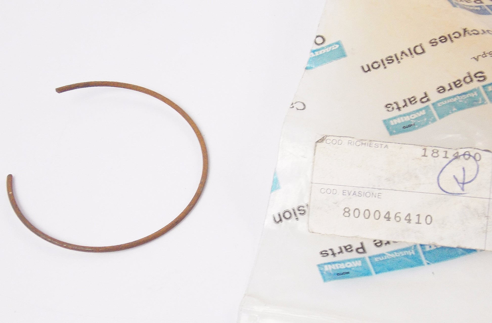 NOS OEM CAGIVA 1986 ELEFANT 200 (200 C.C.) CLAMP SUPPORT 800046410 - MotoRaider